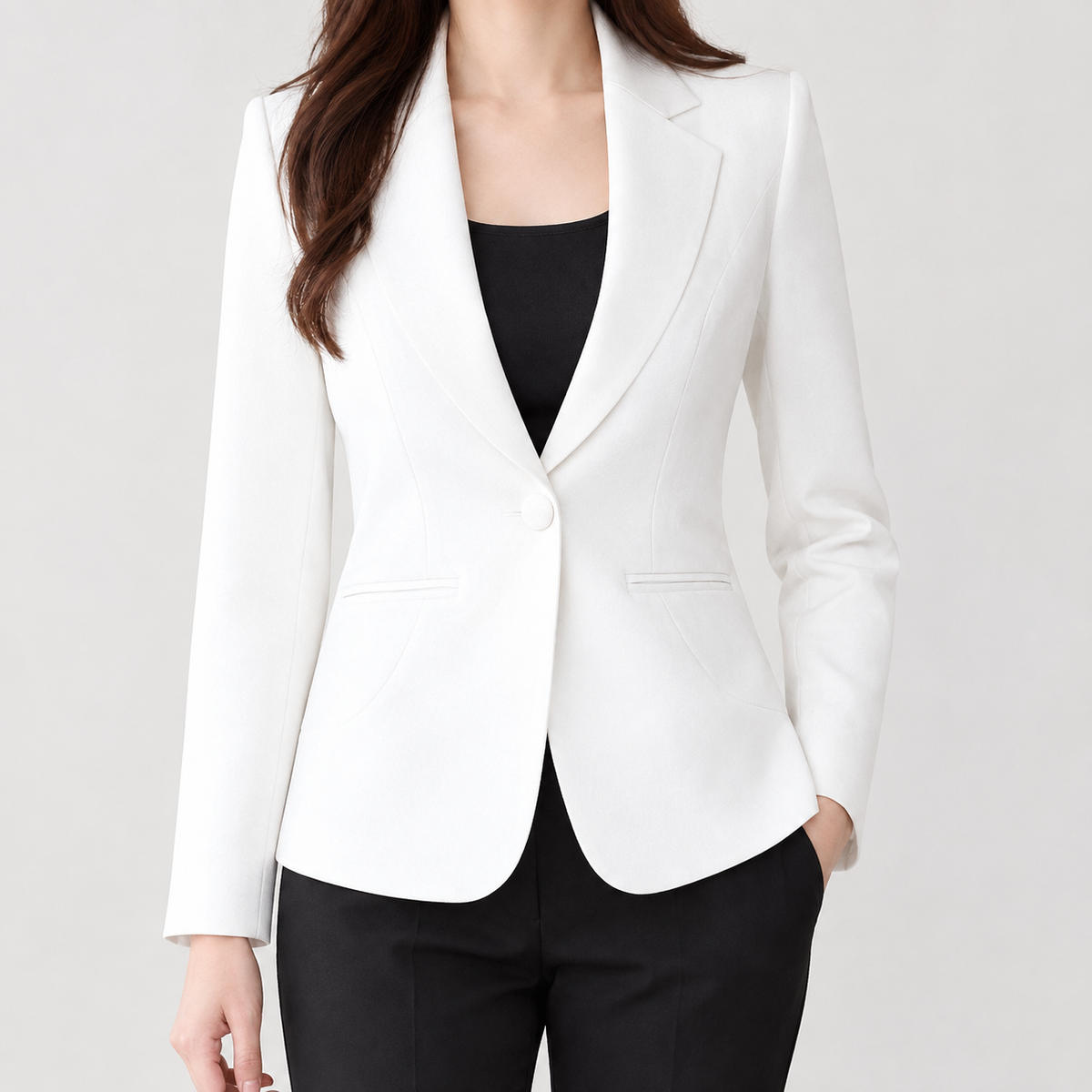 Godiva Tailored Blazer - White