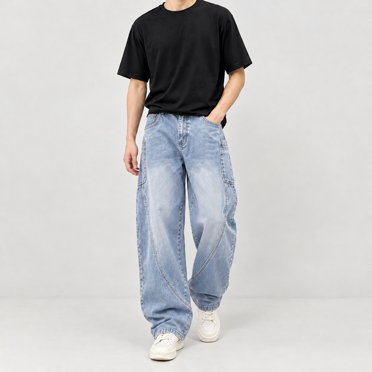 Carmine Wide Leg Jeans - Blue