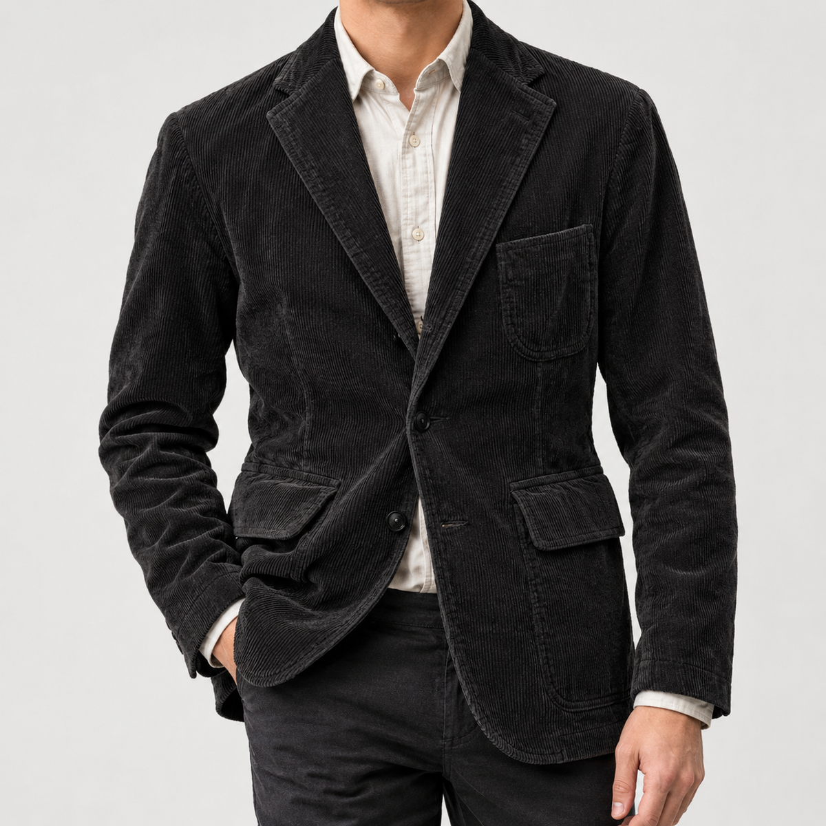 Jude Notch Lapel Blazer - Black