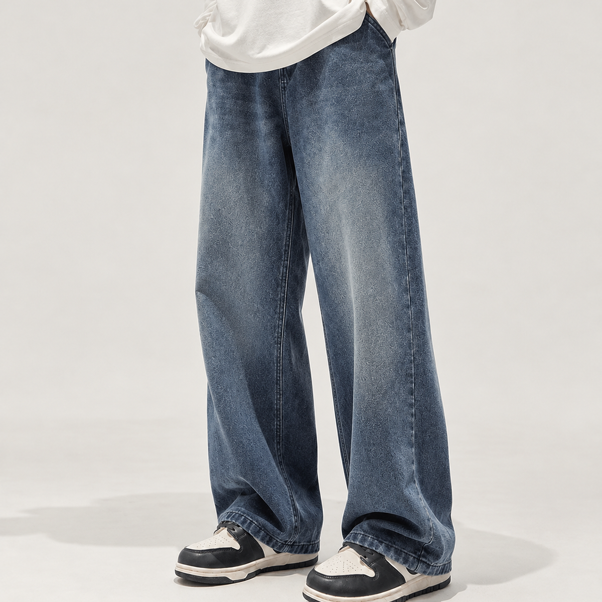Harri Wide Leg Jeans - Blue