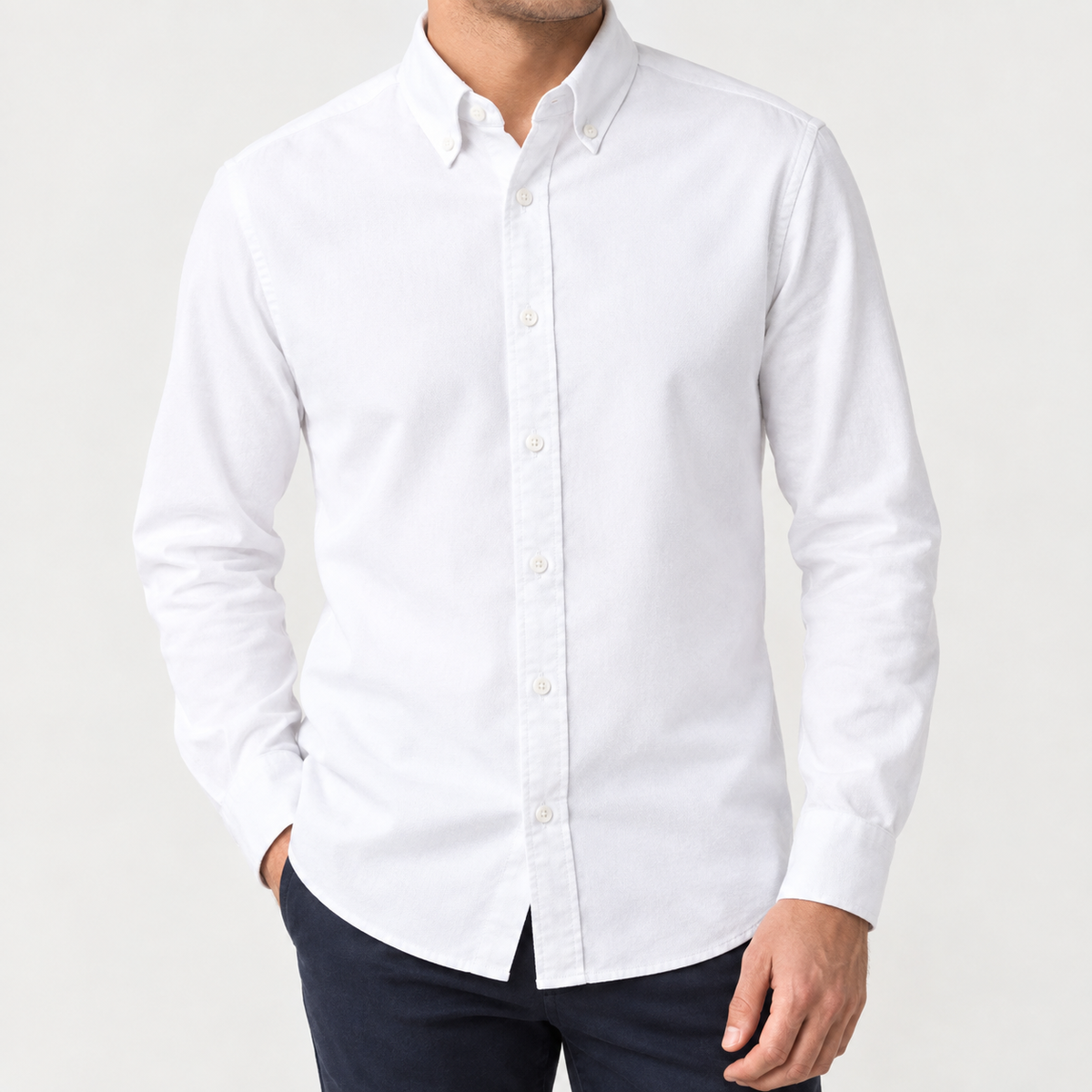 Chandler Button Down Shirt - White