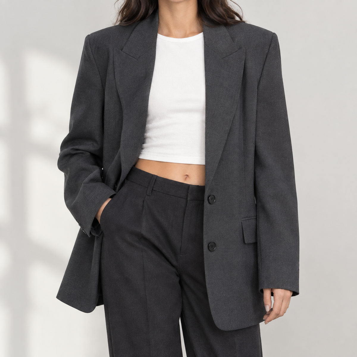 Carina Relaxed Blazer - Gray