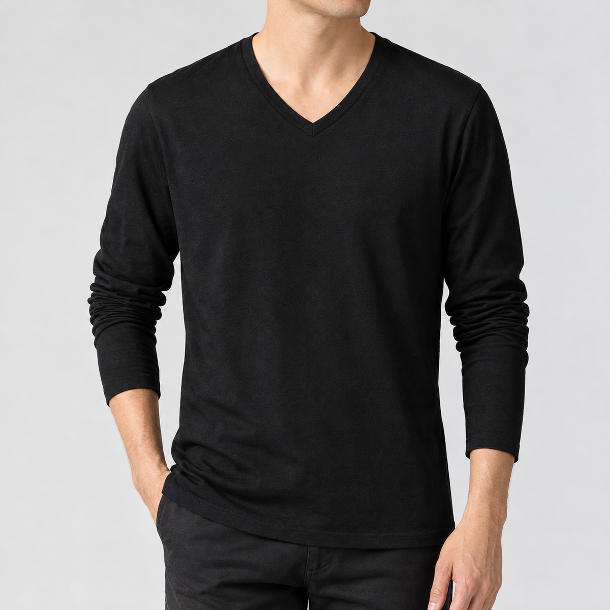 Gregers Cotton Tee - Black