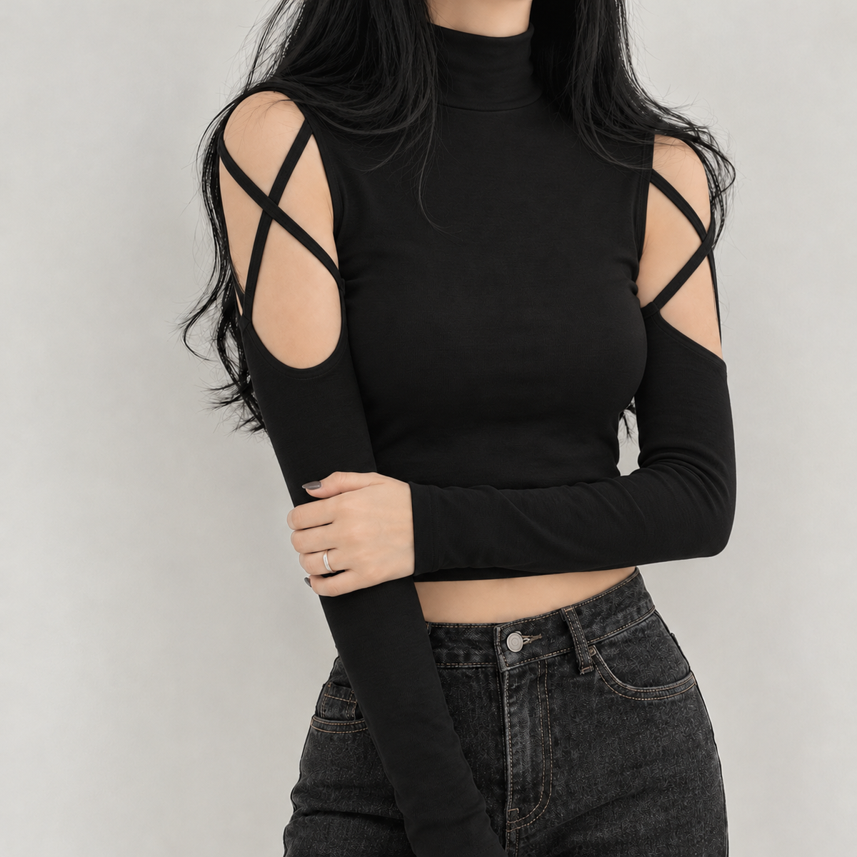 Brune Cutout Top - Black