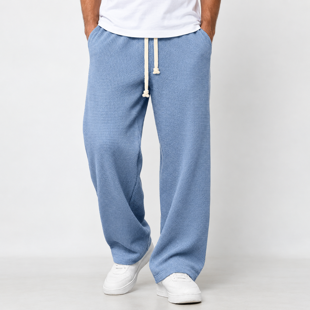 Ramsey Wide Leg Pants - Sky Blue