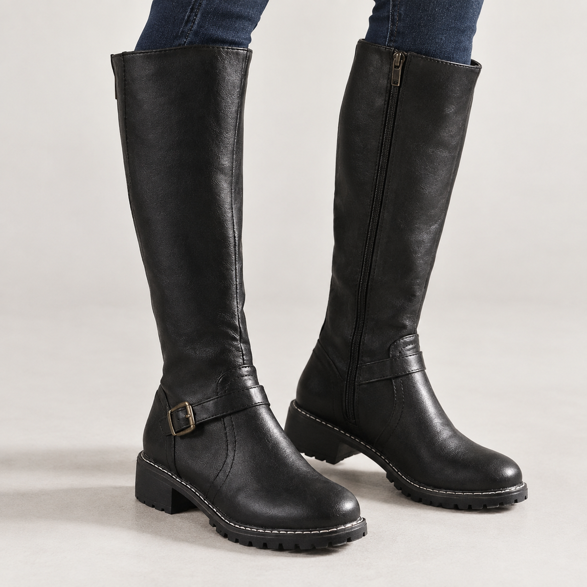 Roncalli Buckle Boots - Black