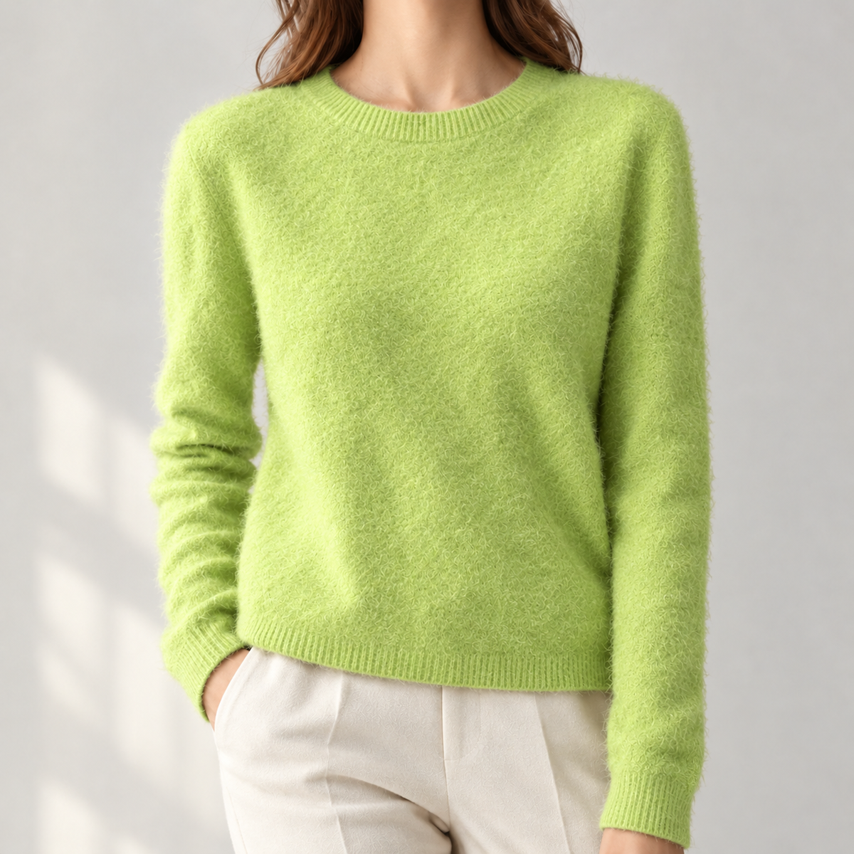 Henrietta Cashmere Sweater - Fruit Green