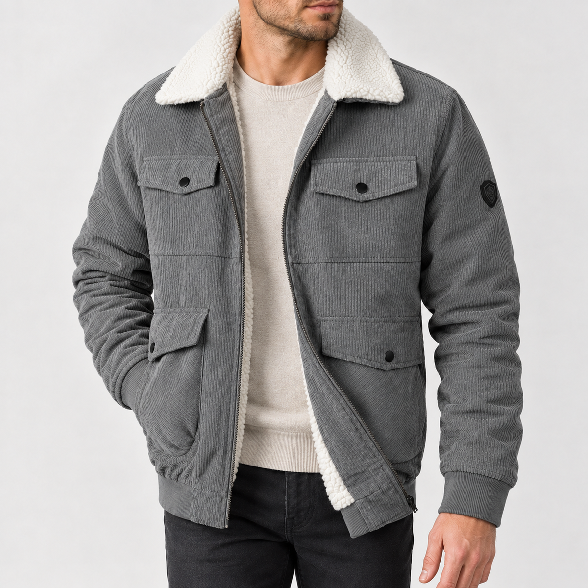 Bendt Fleece Lined Jacket - Gray