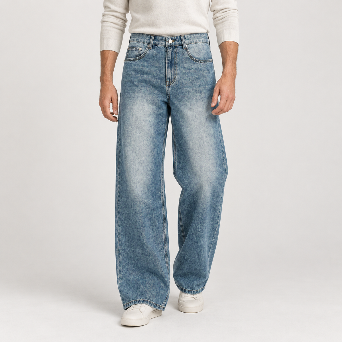 Joel Wide Leg Jeans - Blue