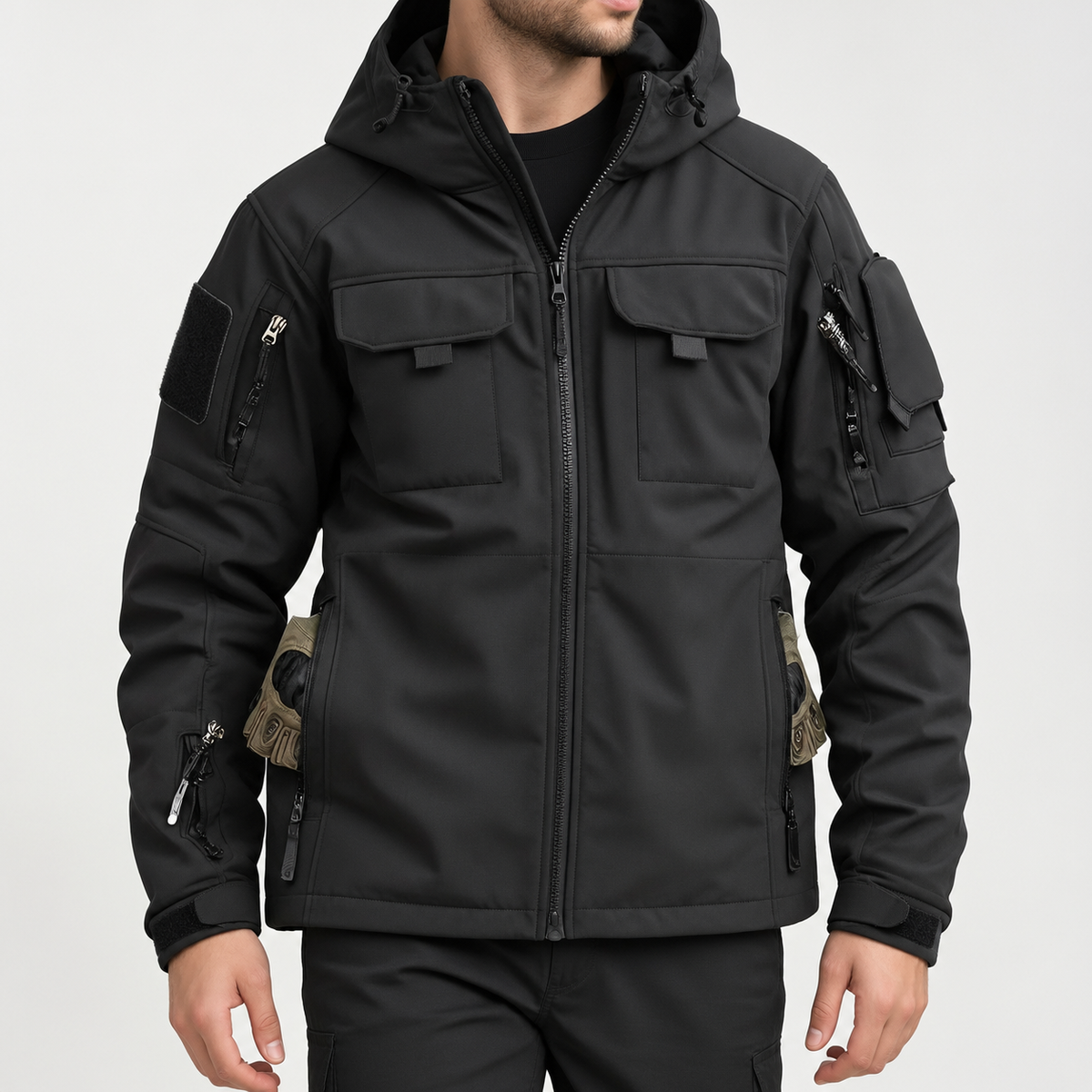 Antoine Tactical Jacket - Black