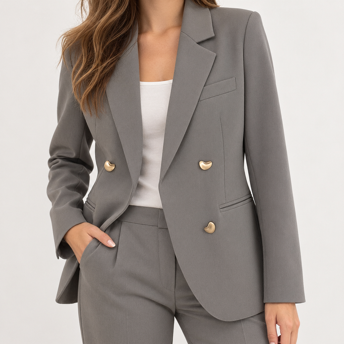 Christabel Tailored Blazer - Ya Gray
