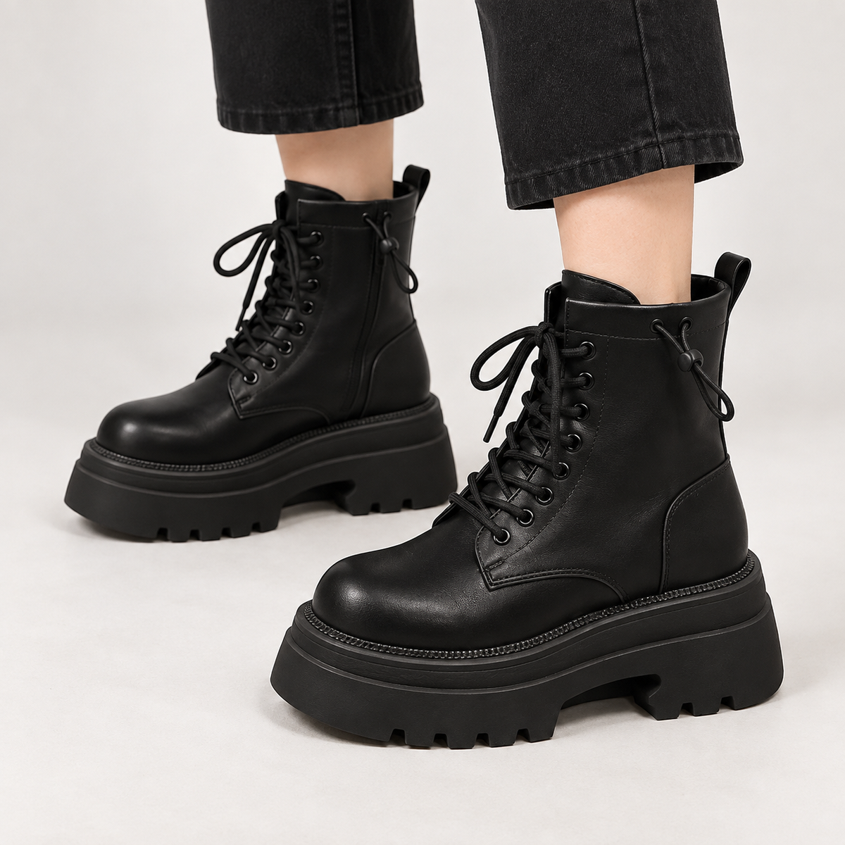 Ravello Platform Boots - Black
