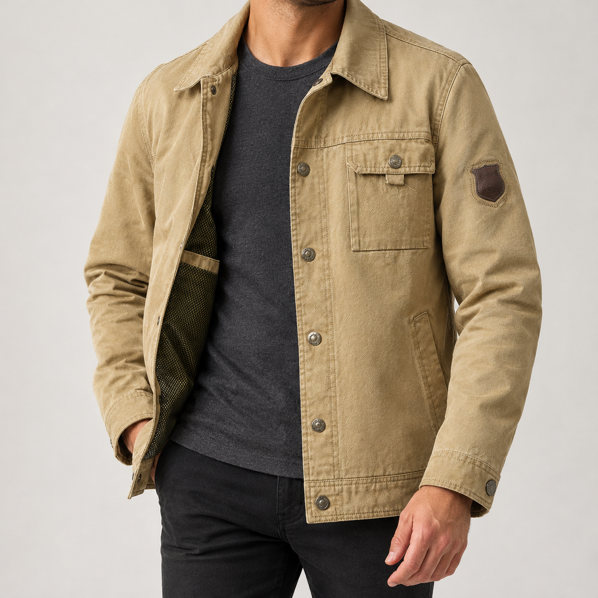 Arjen Utility Jacket - Khaki