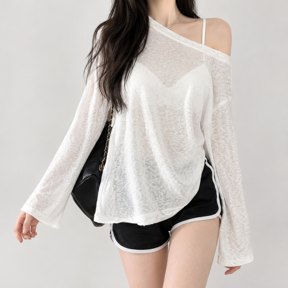 Claudie Off Shoulder Top - White
