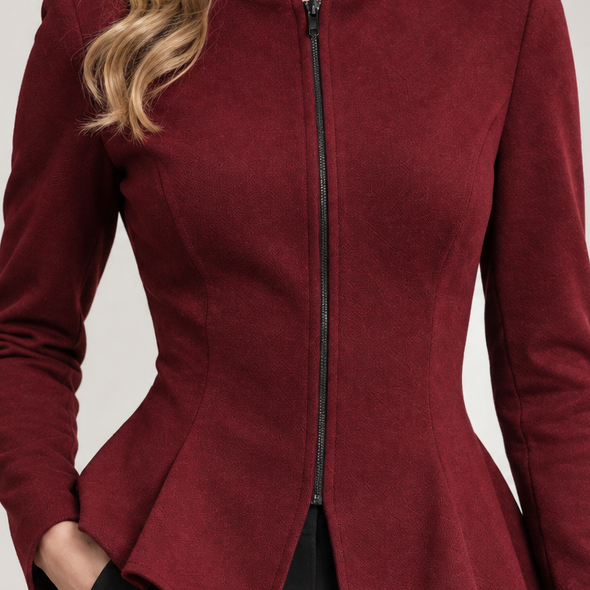 Acacia Peplum Jacket - Lead Product Detail