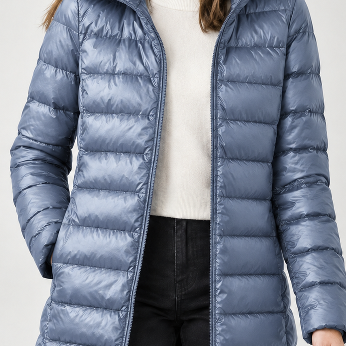 Catarina Cashmere Puffer Jacket - Lead Product Detail