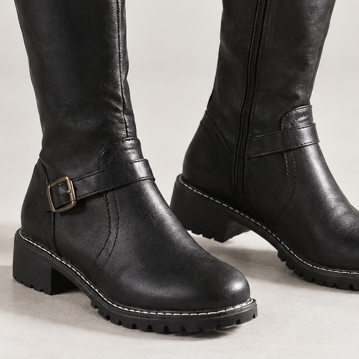 Roncalli Buckle Boots - Lead Product Detail