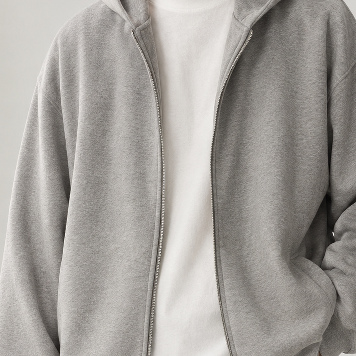 Clement Hooded Zip Jacket - Lead Product Detail