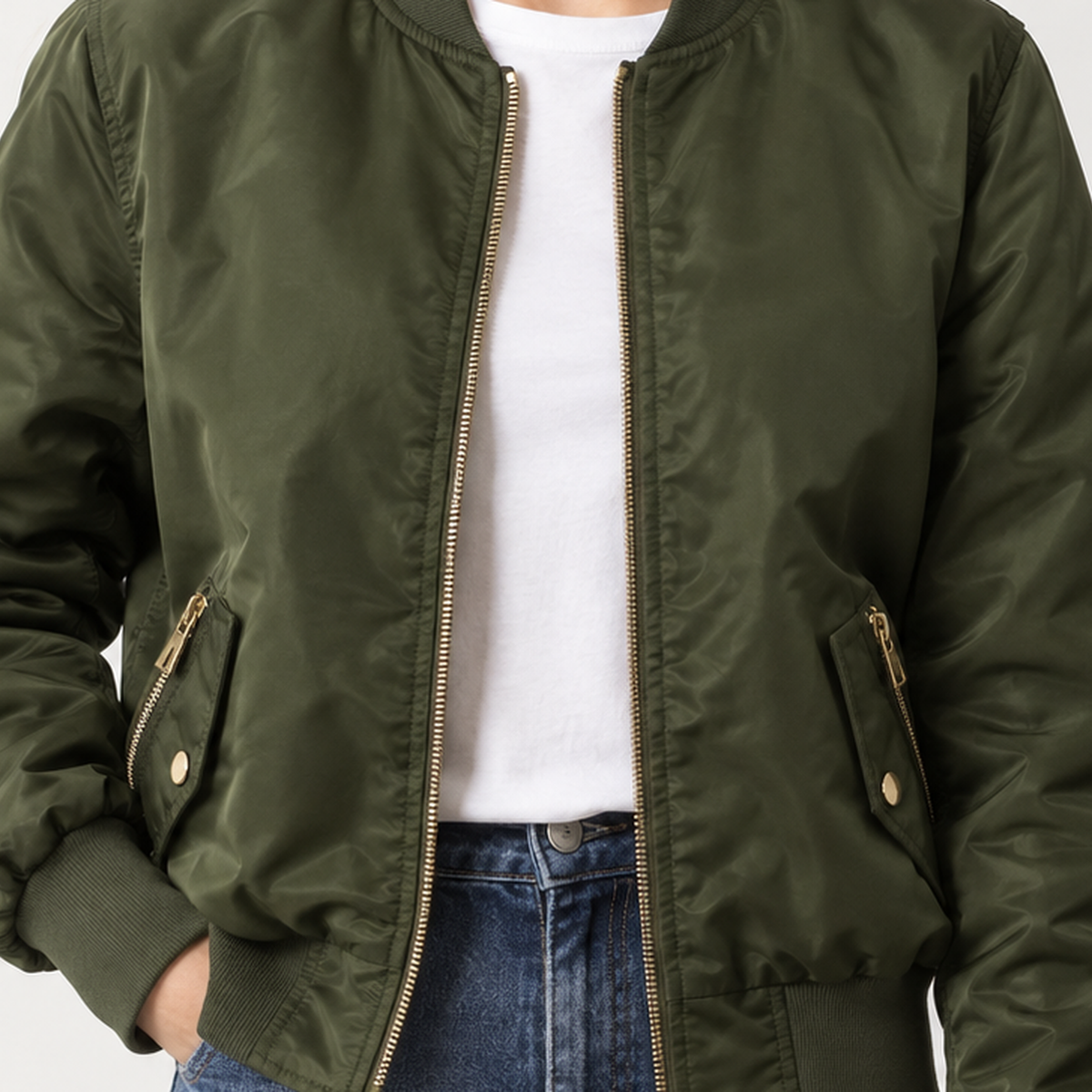 Margot Bomber Jacket - Lead Product Detail