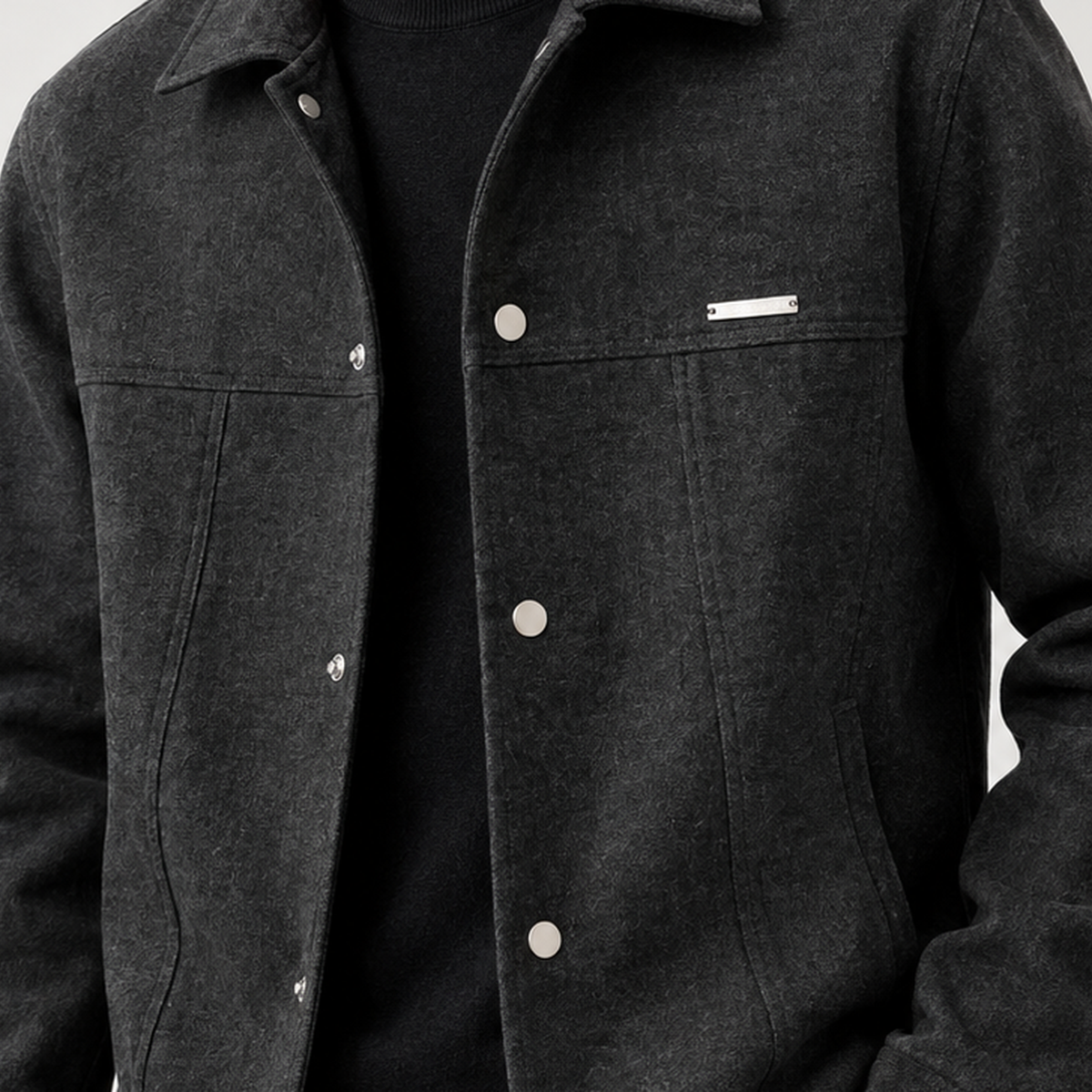 Blas Snap Front Jacket - Lead Product Detail