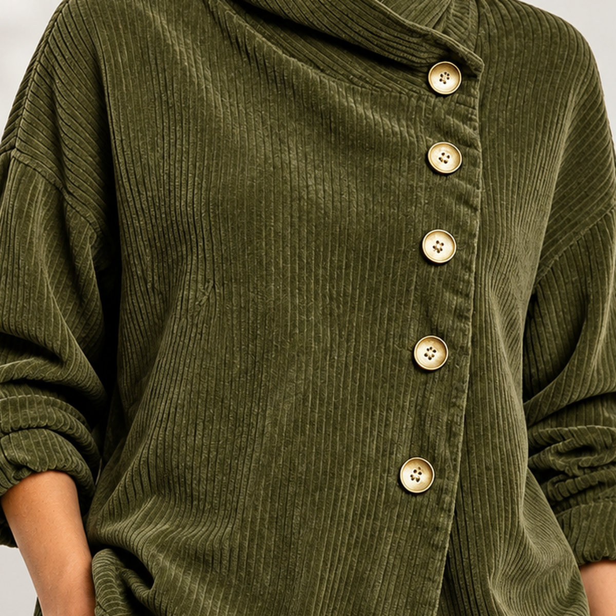 Talia Cowl Neck Top - Lead Product Detail