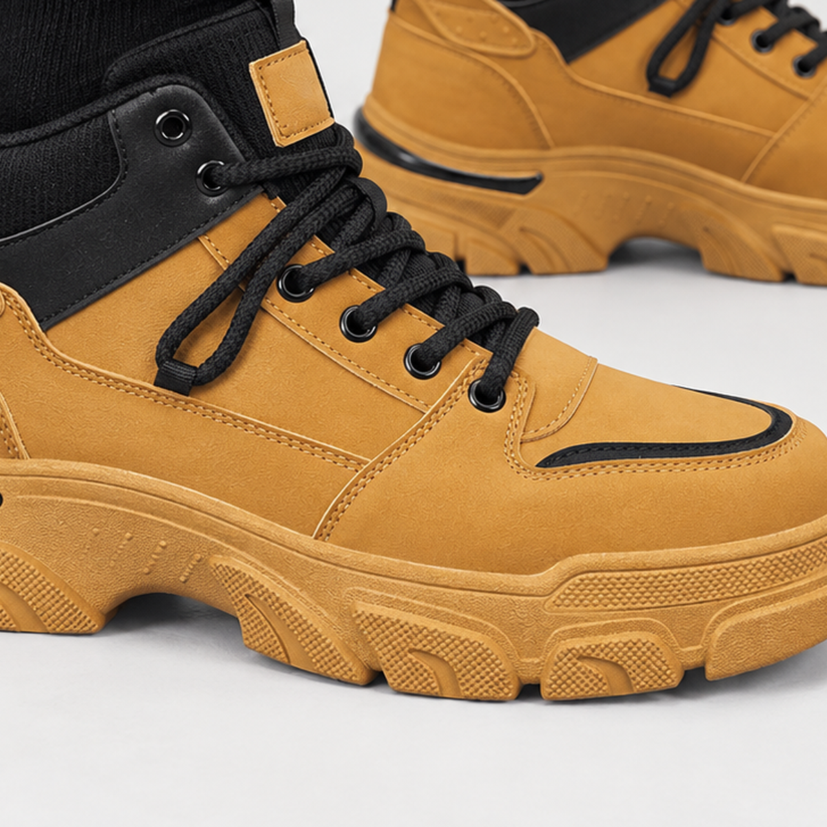 Giacomo Chunky Sneakers - Lead Product Detail