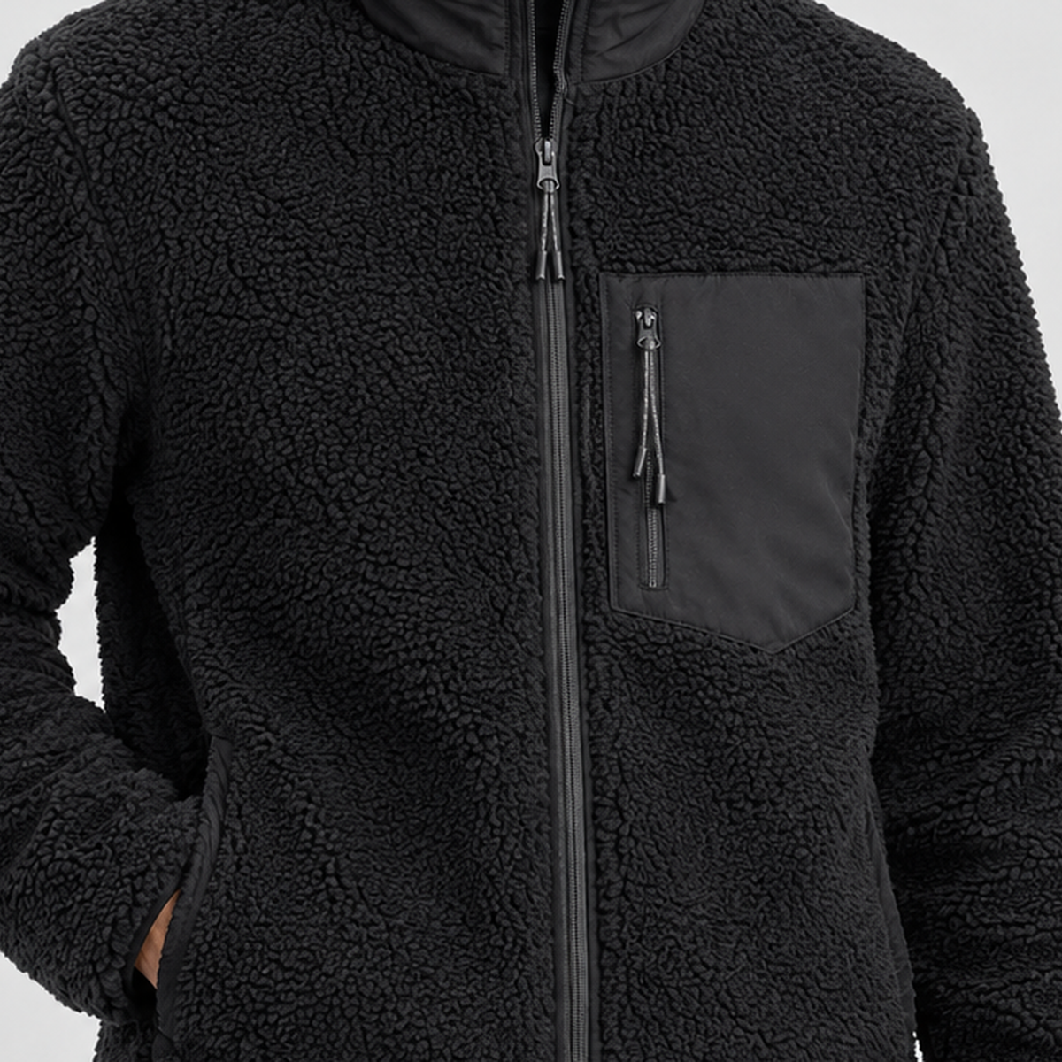 Jean Stand Collar Jacket - Lead Product Detail