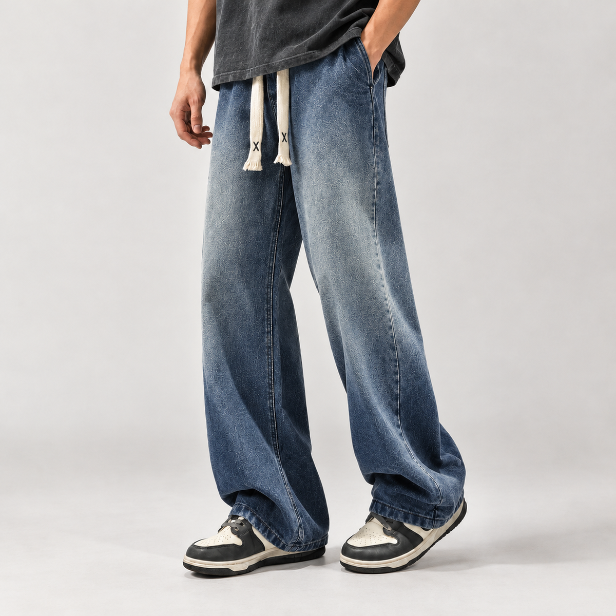 Harris Wide Leg Jeans - Blue