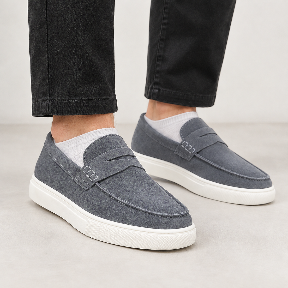 Bjartmar Penny Loafer Sneakers - Gray