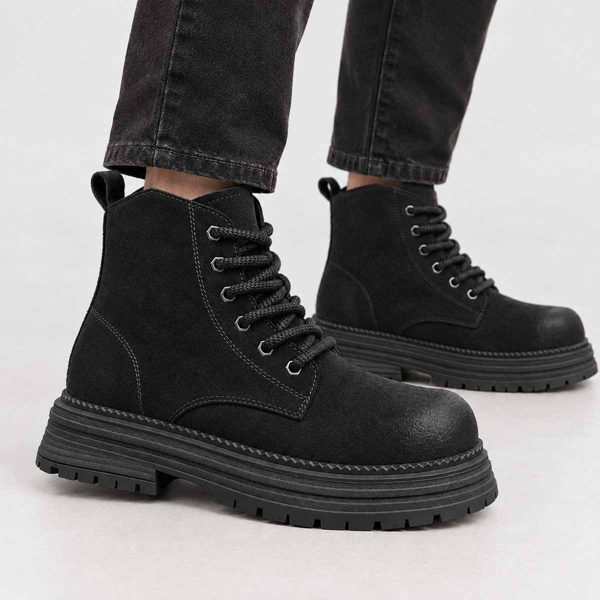 Gianpaolo Lace Up Boots - Black