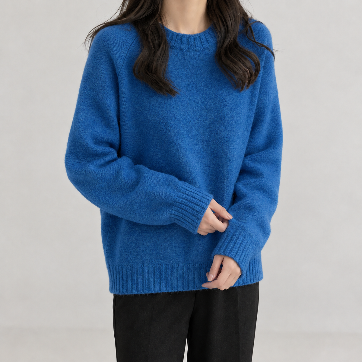 Kristrun Round Neck Sweater - Blue