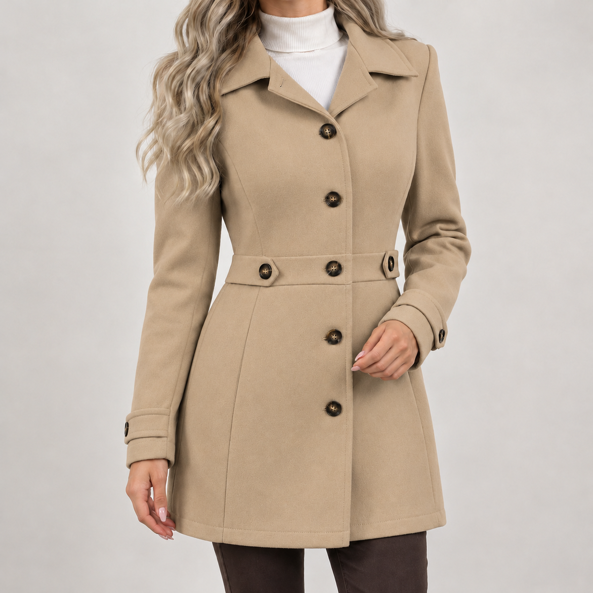 Lea Wool Jacket - Khaki
