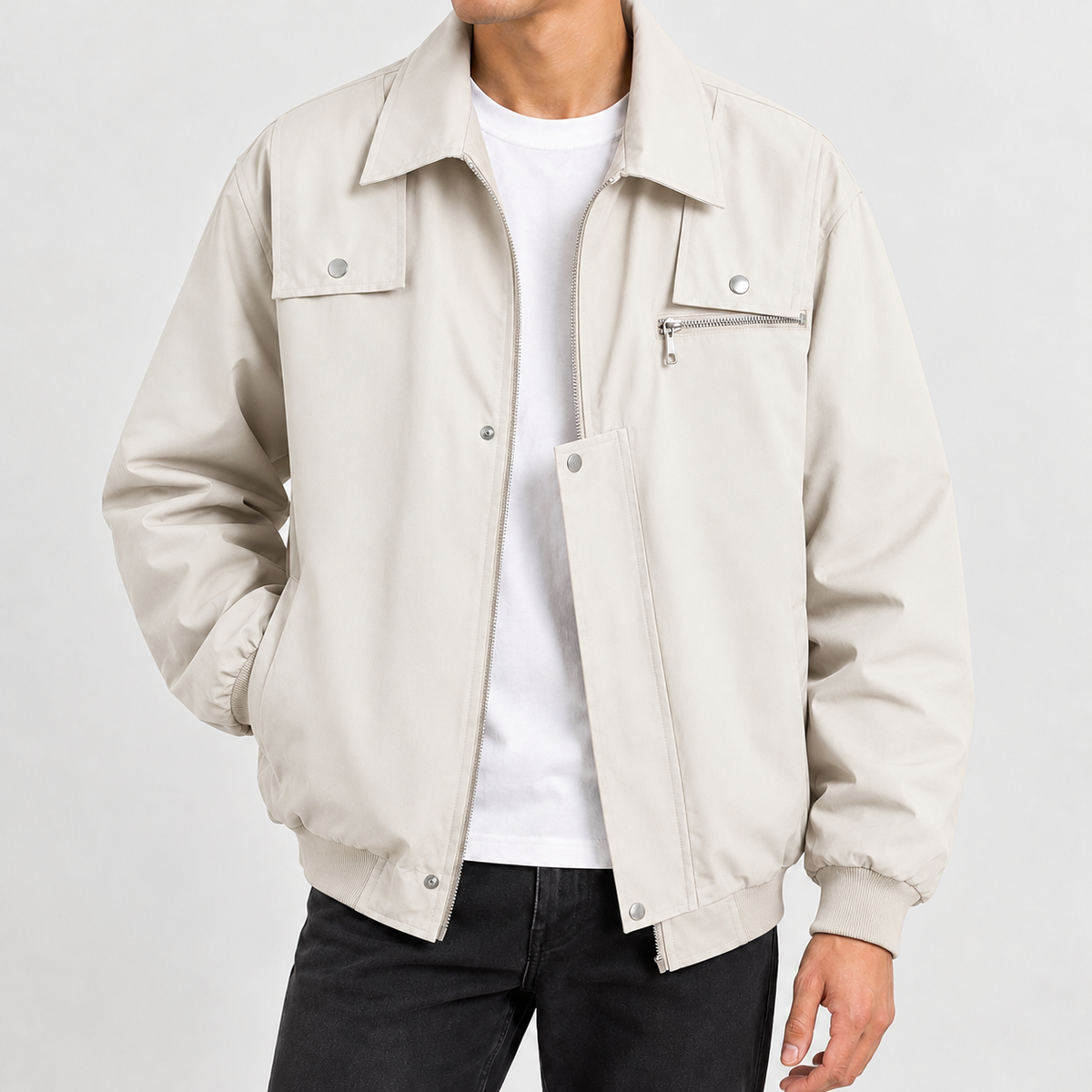 Kasper Utility Jacket - Khaki