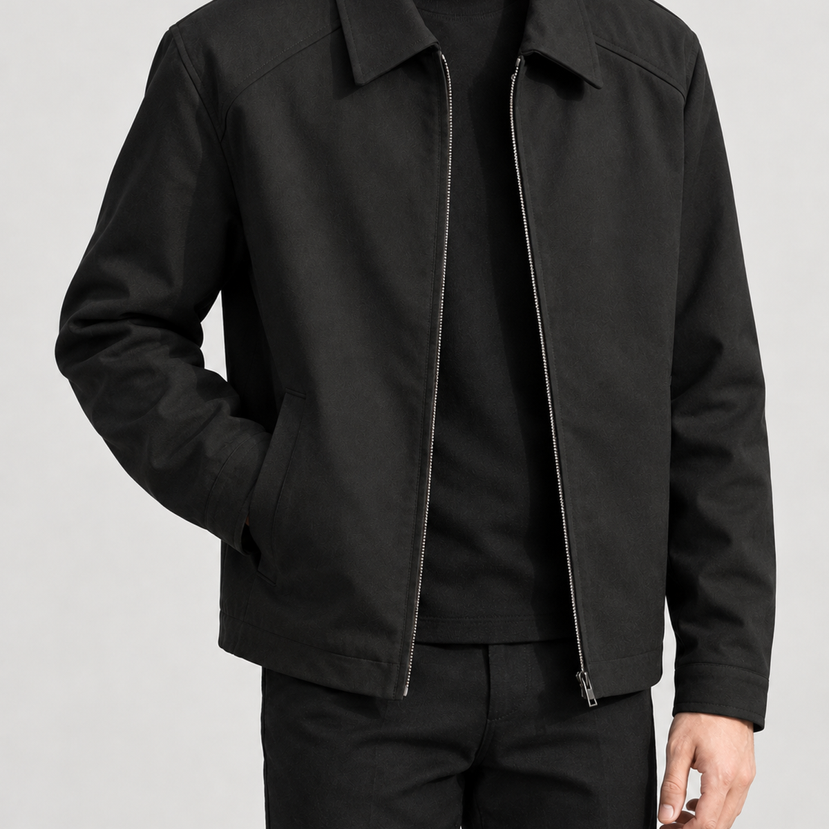 Baldur Point Collar Jacket - Black