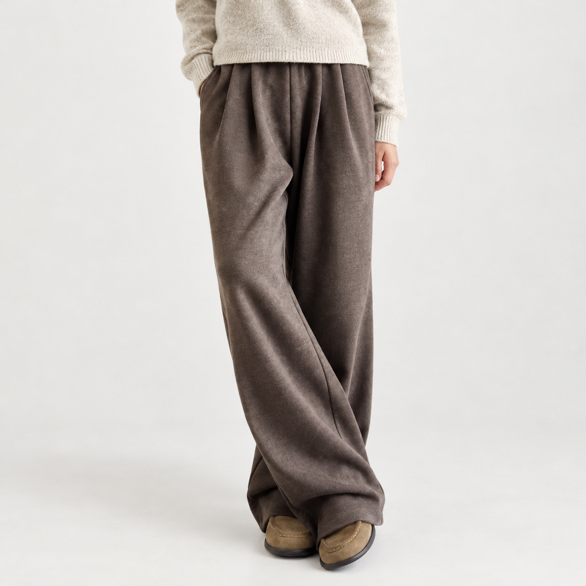 Marja Wide Leg Pants - Brown
