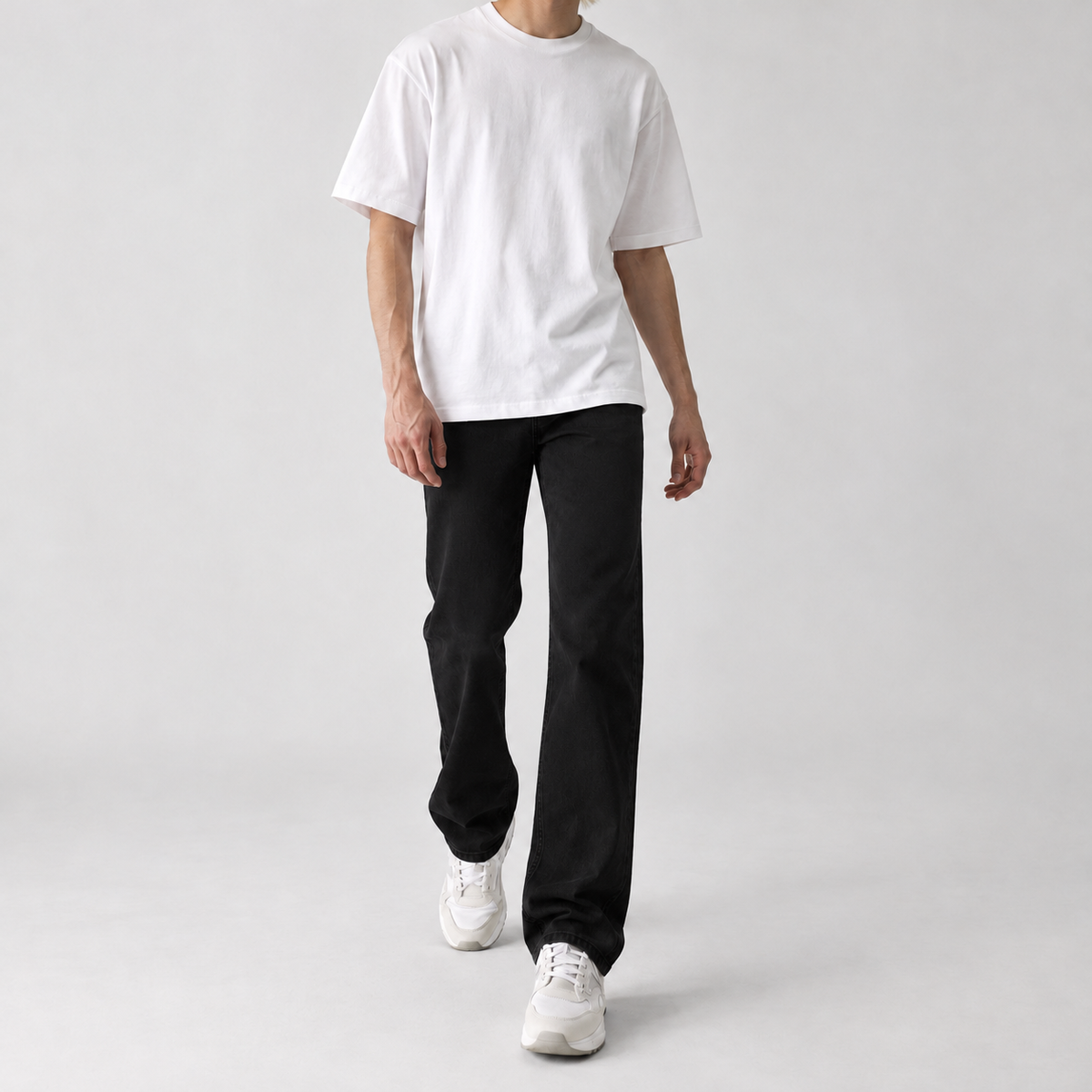 Camillo Straight Leg Pants - Black