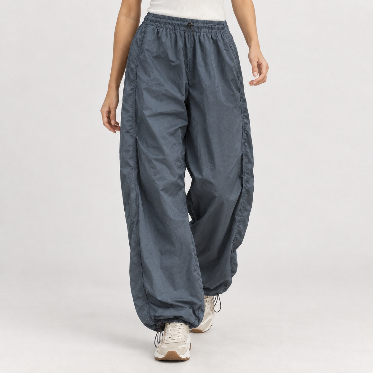 Marialuisa Drawstring Pants - Blue Gray