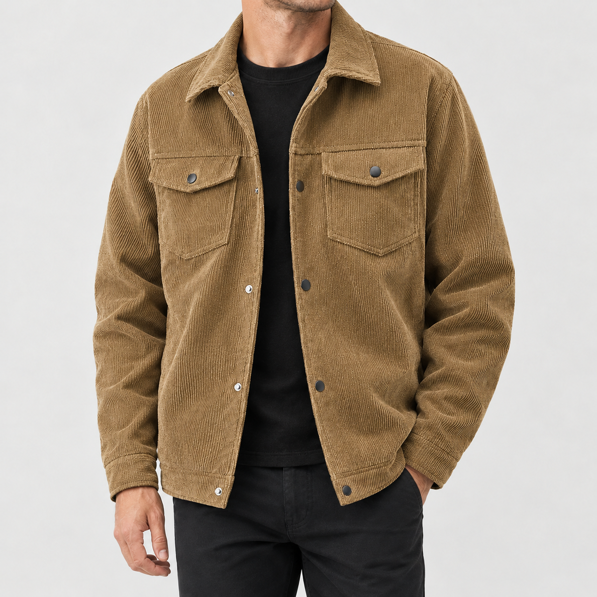 Egill Corduroy Jacket - Brown