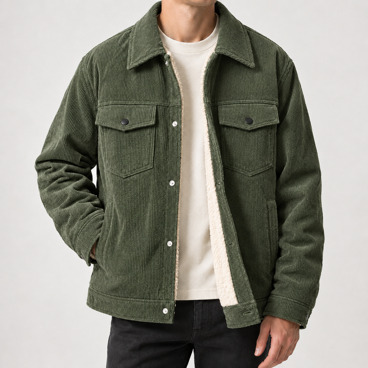 Barnabe Corduroy Jacket - Green