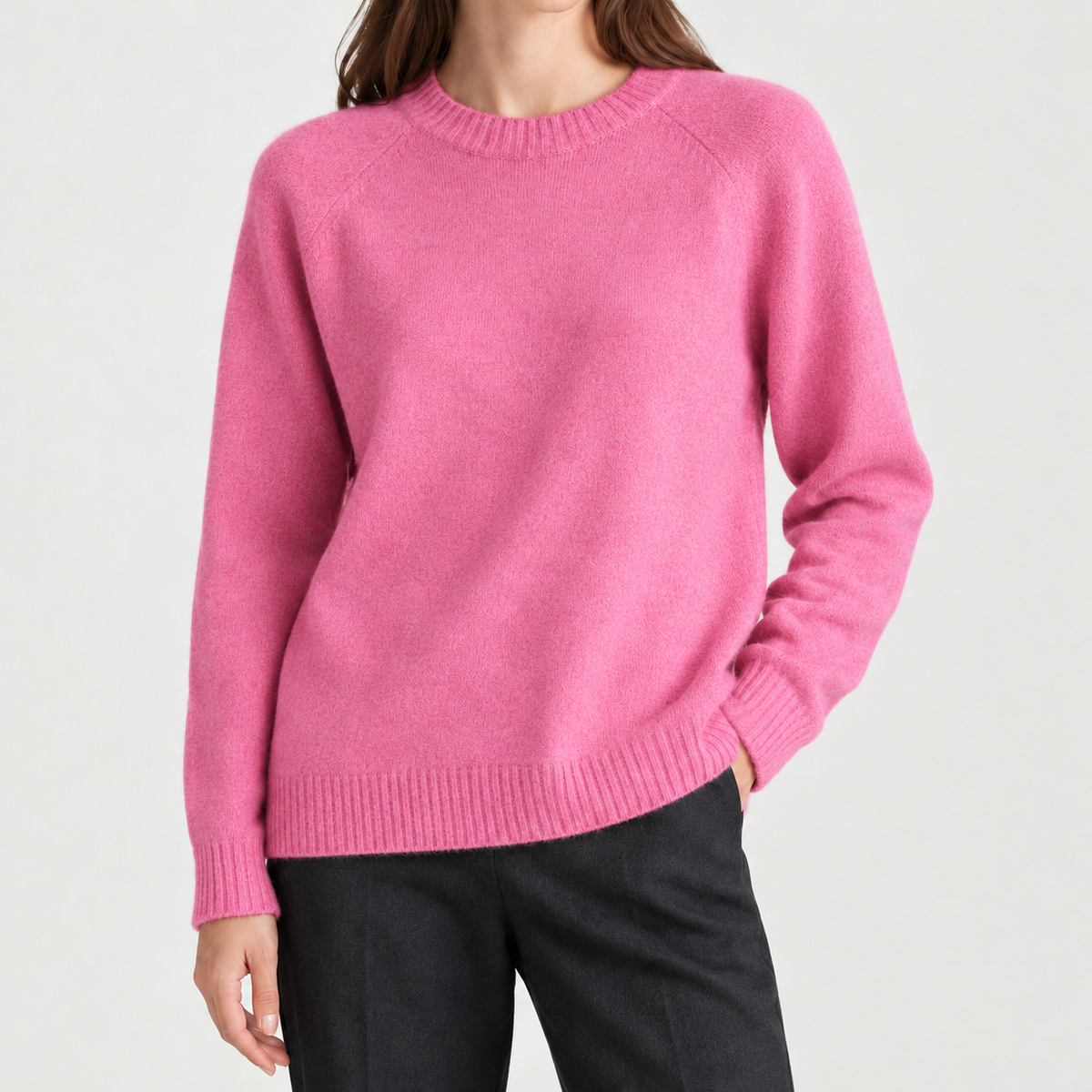 Ferdinanda Crew Neck Sweater - Rouge Powder