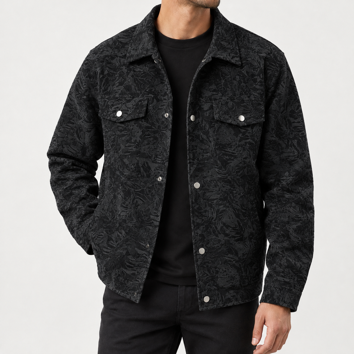 Rolf Botanical Jacket - Black