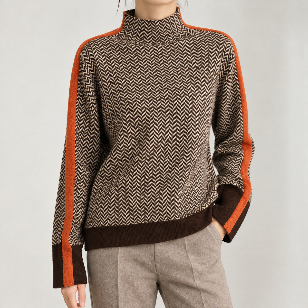Eirin Cashmere Sweater - Orange