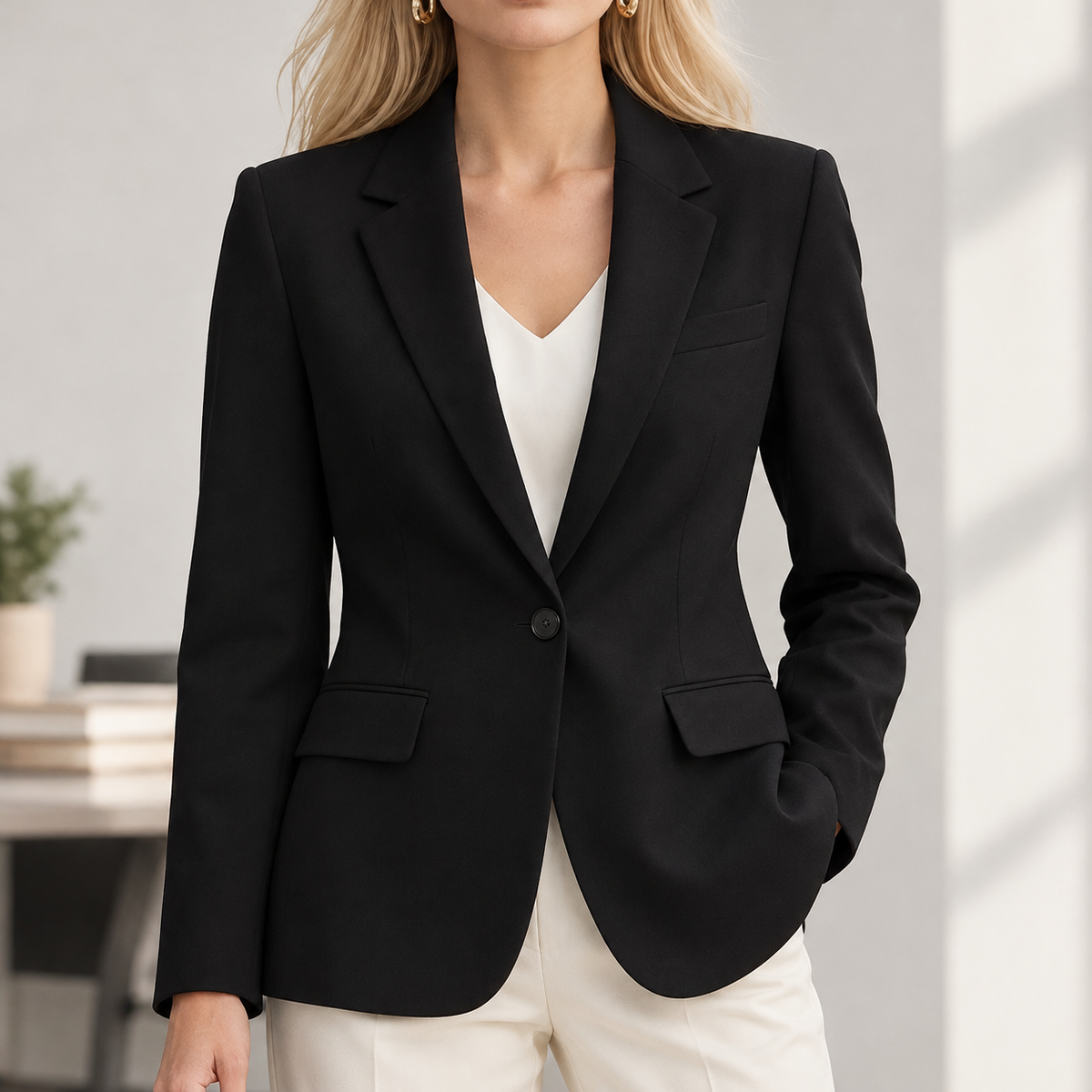 Aloise Tailored Blazer - Black