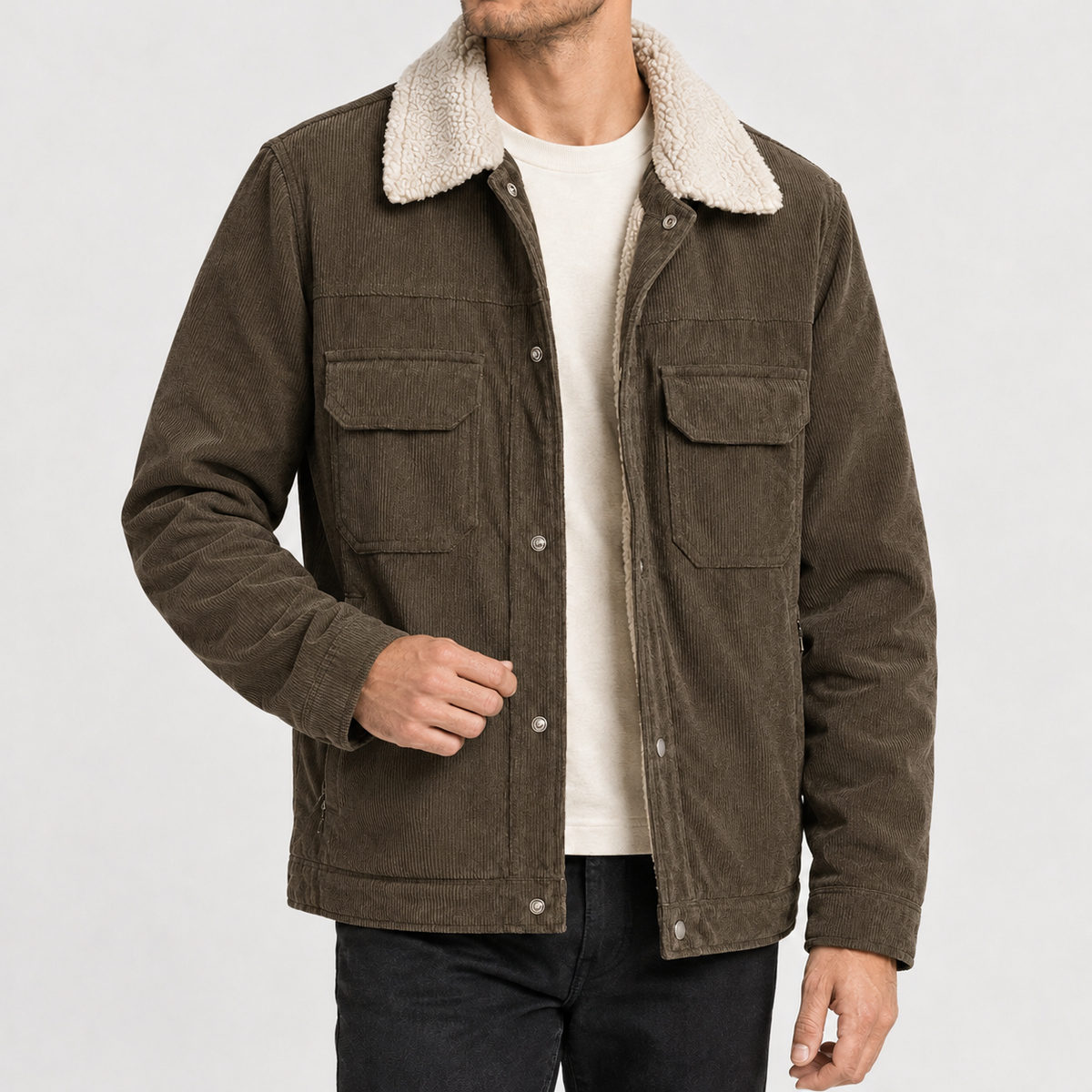 Alcide Corduroy Jacket - Brown