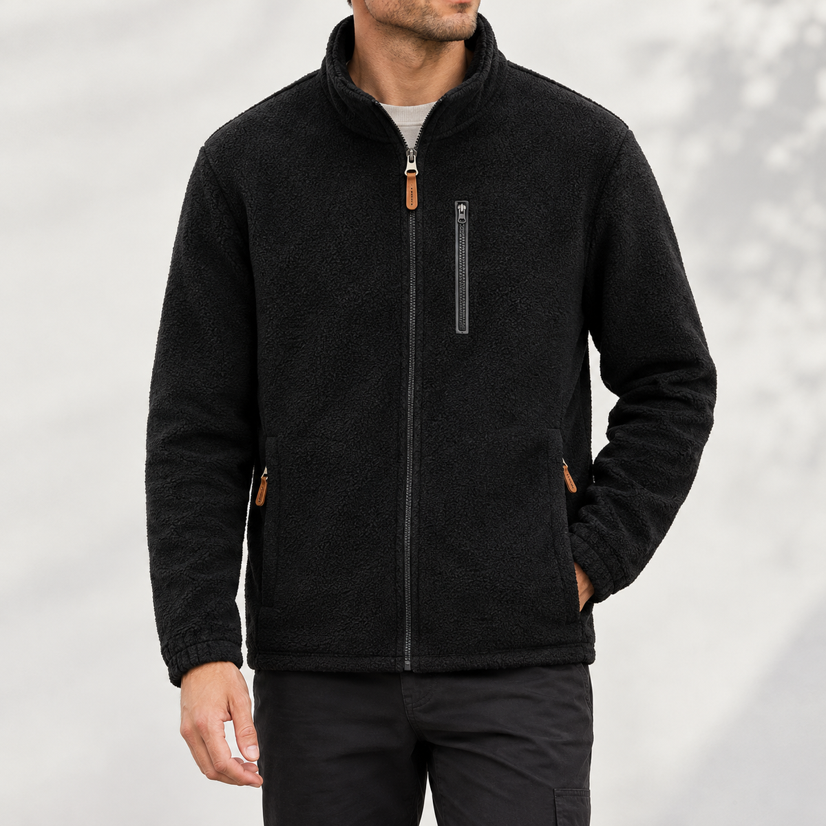 Andreas Stand Collar Jacket - Shu Black