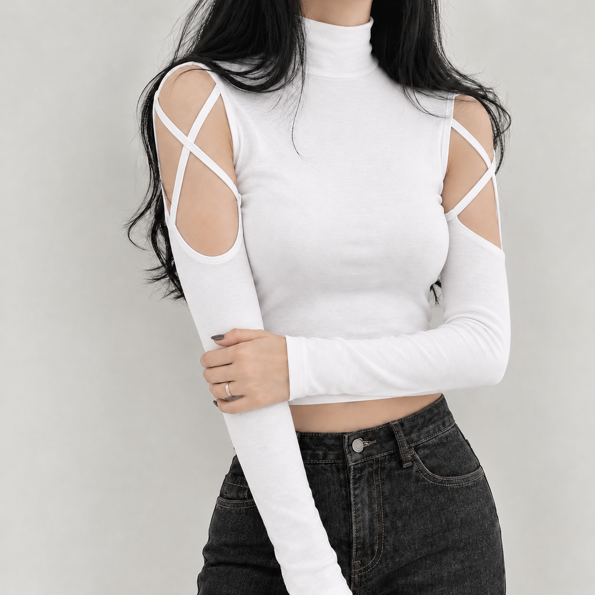 Brune Cutout Top - White