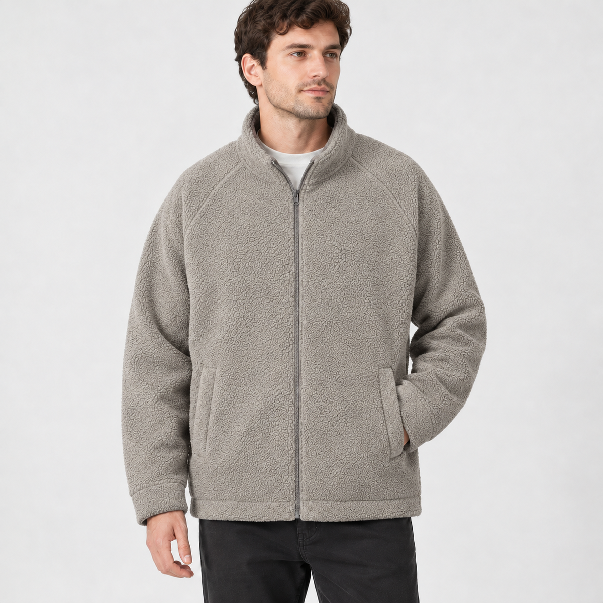 Jonathan Fleece Jacket - Ash