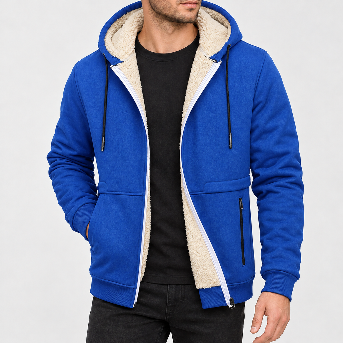 Anker Pile Lined Jacket - Colorful Blue