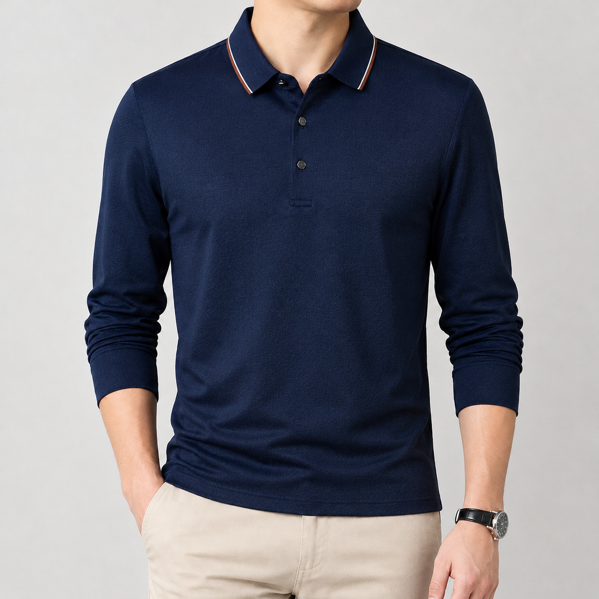 Adalsteinn Tipped Polo - Ha Qing