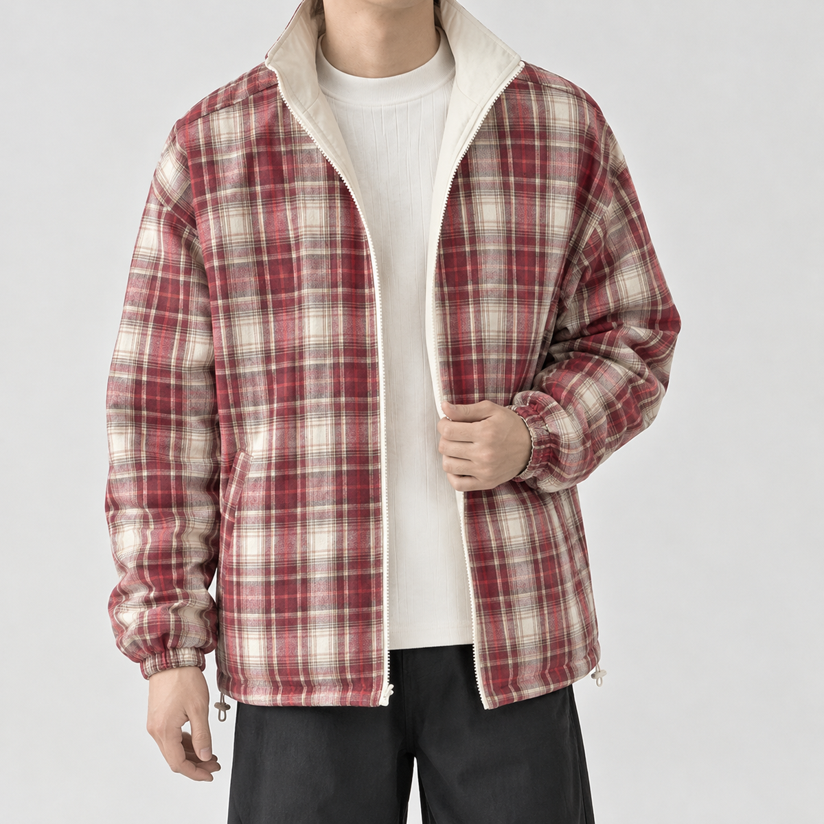 Alfred Reversible Jacket - Apricot